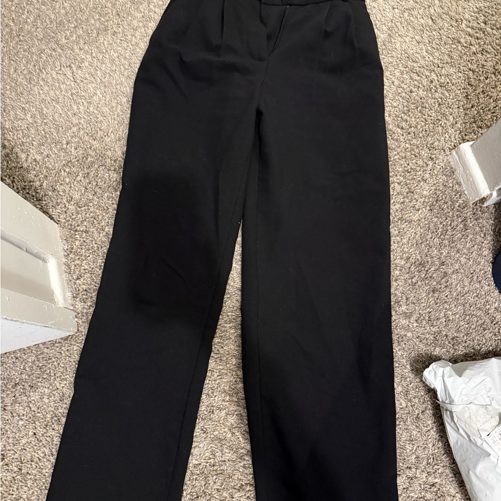 Abercrombie & Fitch Black Wide Leg Pants SHORT